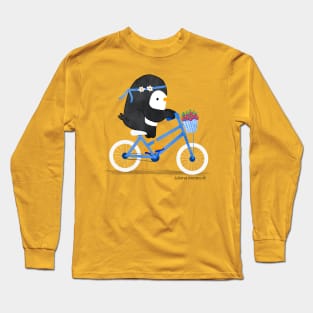 Penguin on a bike Long Sleeve T-Shirt